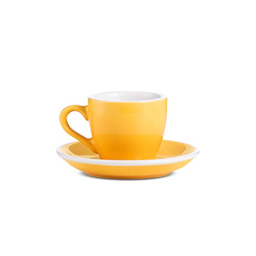2 Oz Yellow Ceramic Espresso Cup, Espresso Mug, Coffee Cup, Beaker 