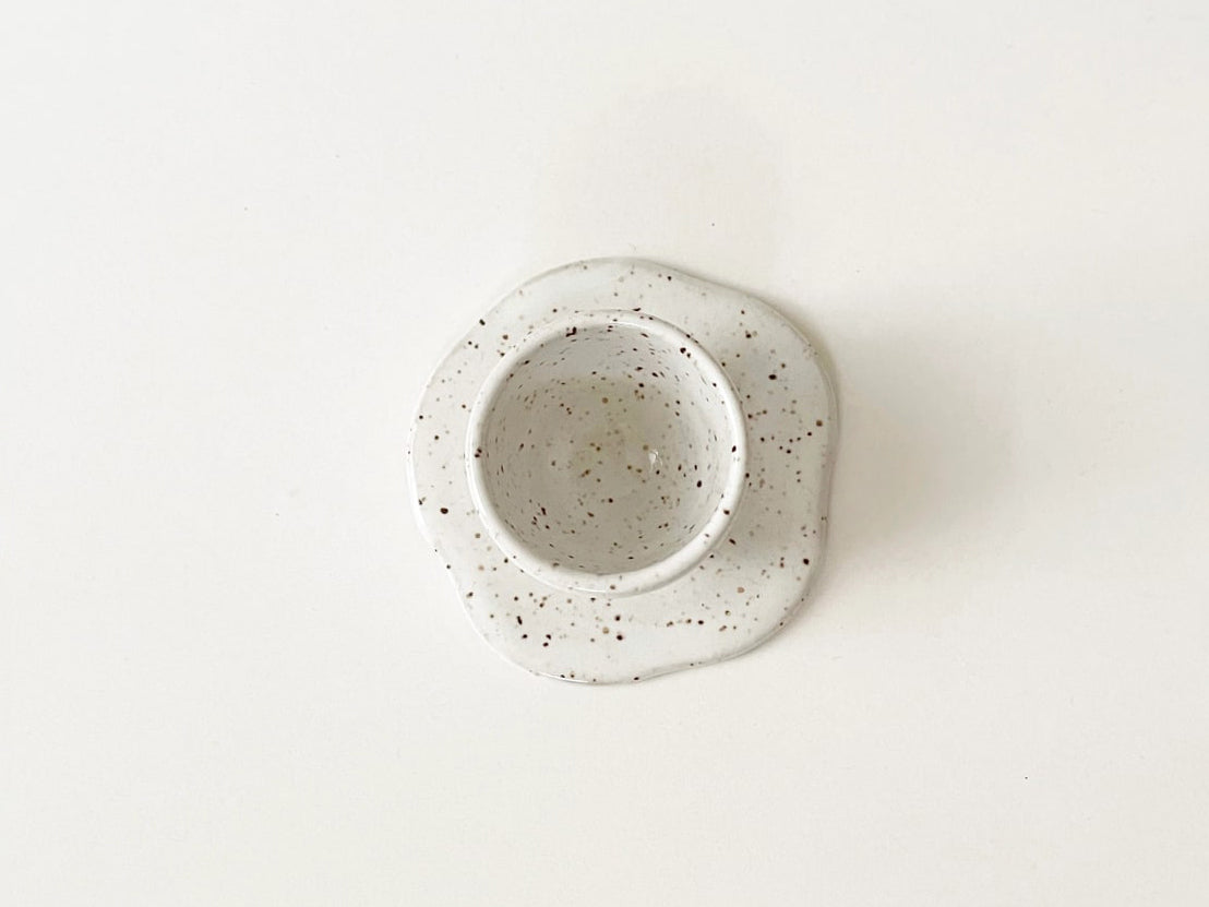 Handmade Ceramic Egg Cup Speckled