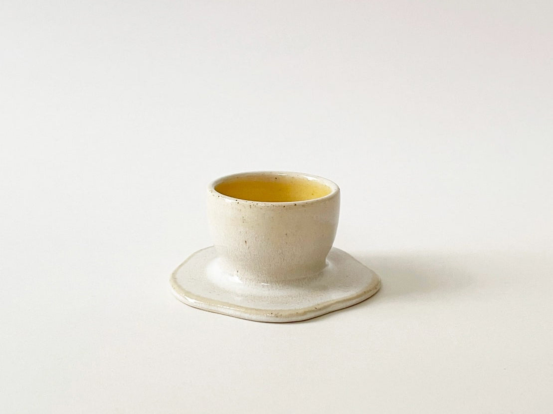 Handmade Ceramic Egg Cup Fried Egg