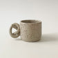 Handmade Ceramic Knot Handle Espresso Cup