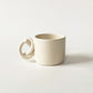 Handmade Ceramic Knot Handle Espresso Cup