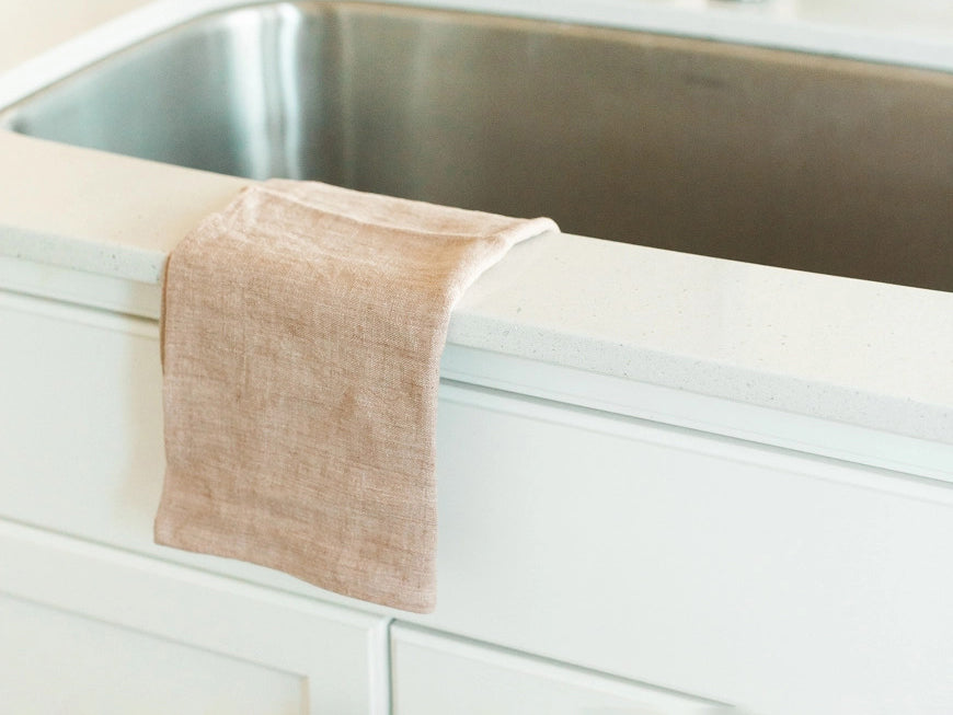 Stone Washed Linen Tea Towels