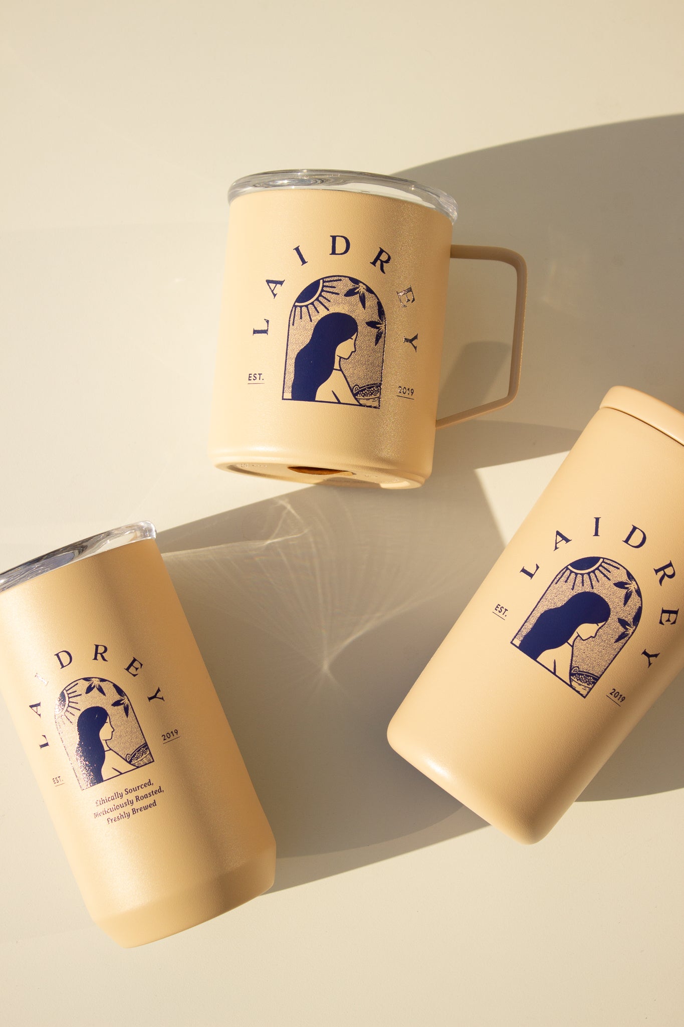 Laidrey tumblers and Laidrey Camp Mug 