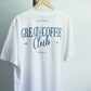 Crew Neck T Shirt Coffee Club T-Shirt Back Close