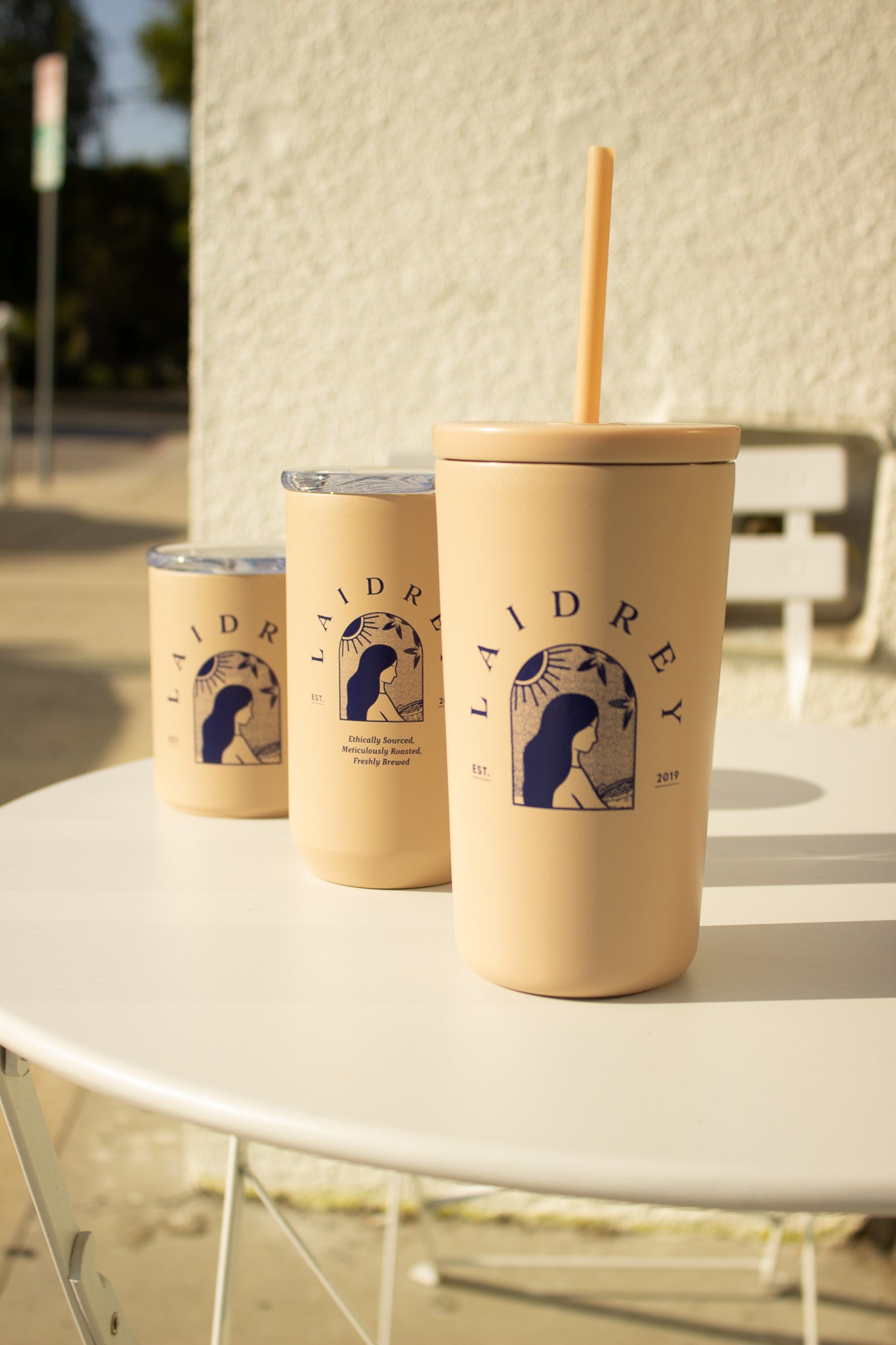 Laidrey Traveler Mug, Iced Coffe Cup with Lid and Straw, and Everyday Tumbler Cup