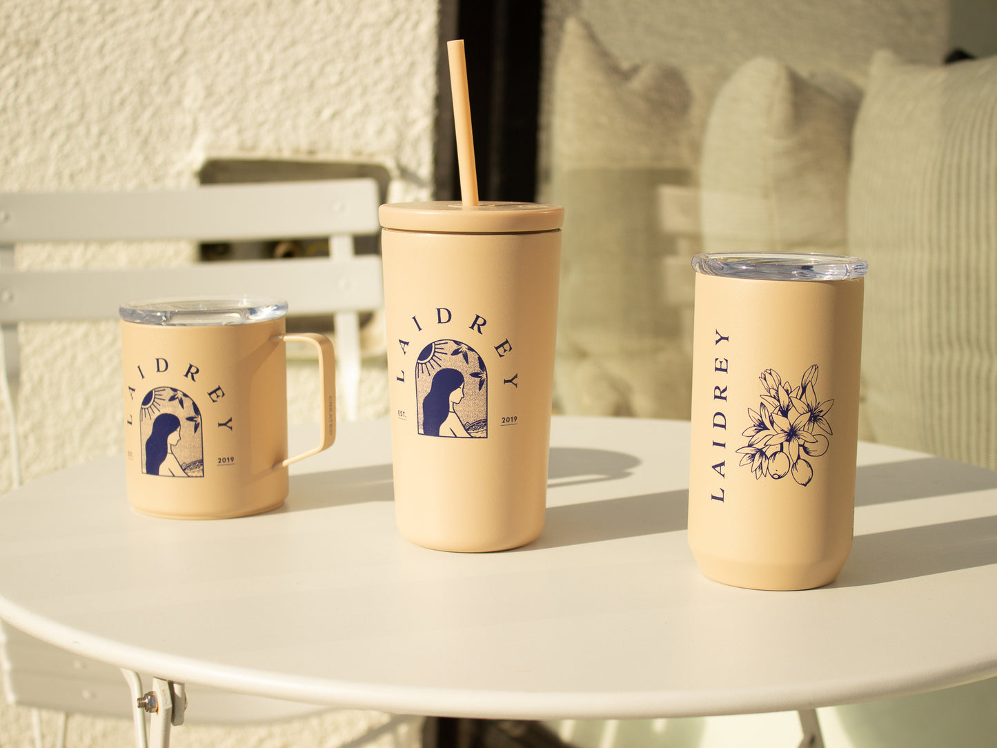 Laidrey Traveler Mug, Iced Coffe Cup with Lid and Straw, and Everyday Tumbler Cup