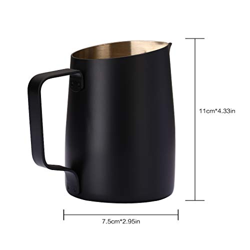 Milk Frother Cup and Pitcher — Dianoo Espresso Milk Frother Cup