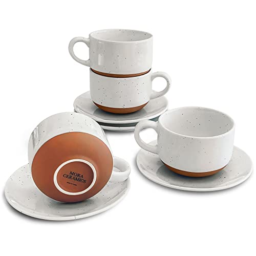 Tea Cups/White Coffee Cups — Mora Ceramics Cups 8oz White Coffee Cups –  Laidrey