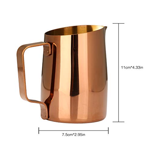 Dailyart Milk Frothing Jug Frothing Pitcher Espresso Steaming